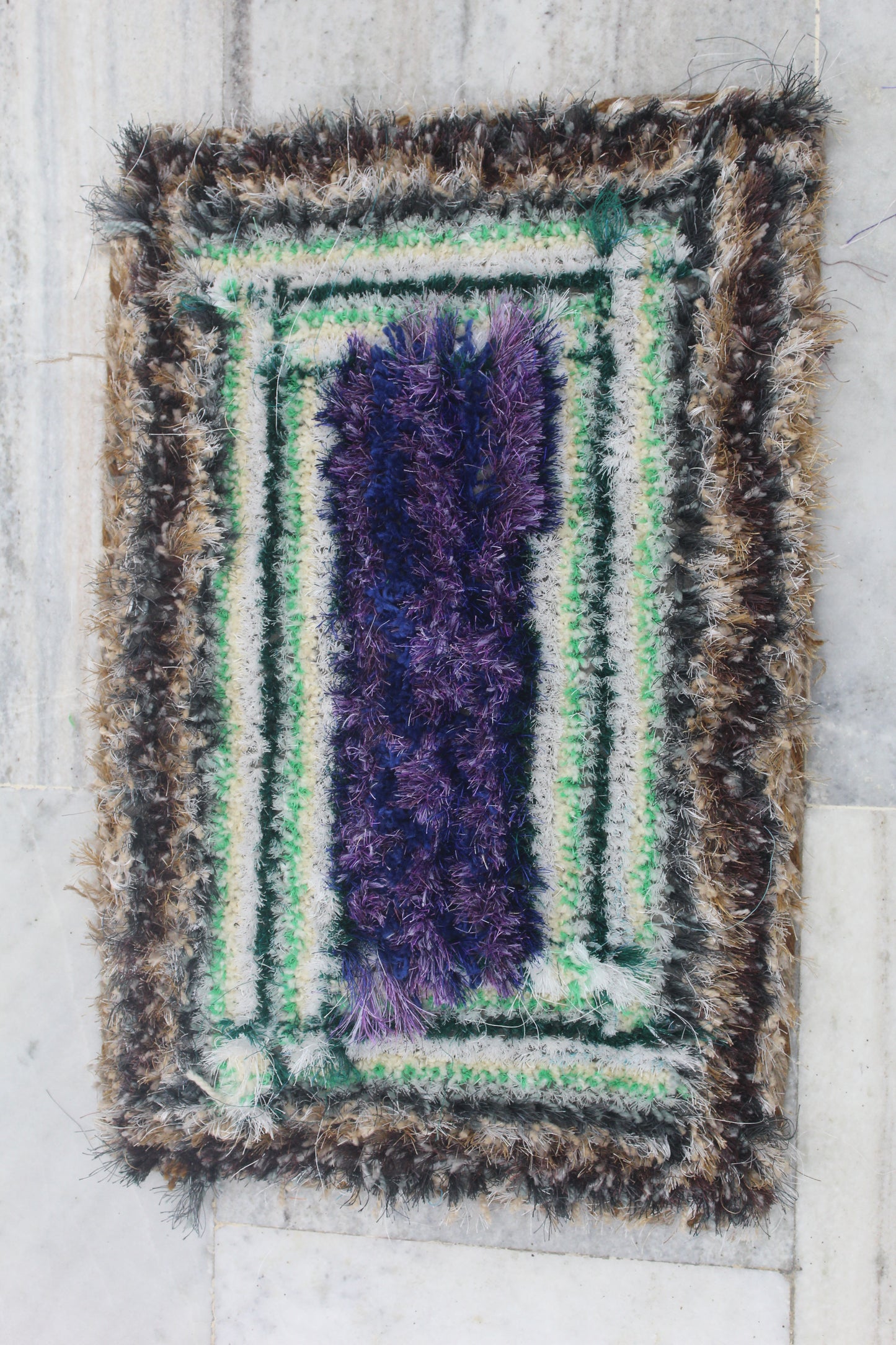 PURPLE AND GREEN MIX SHADE DOORMATS