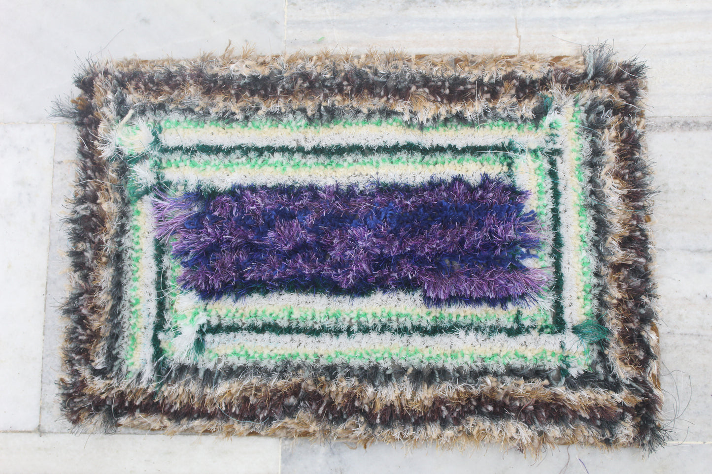 PURPLE AND GREEN MIX SHADE DOORMATS