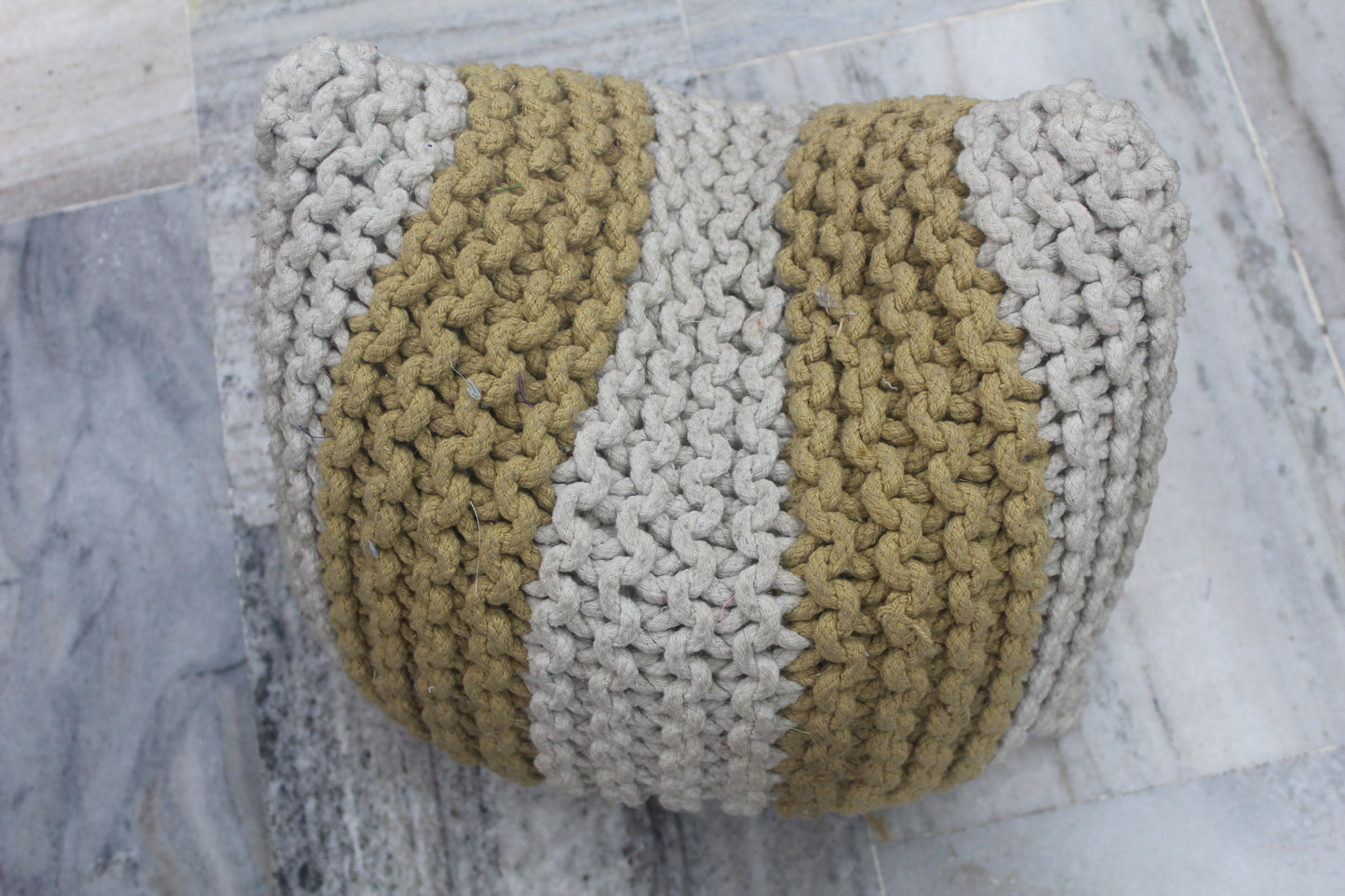 HAND WOVEN INTERMIX KNOT CUSHION COVER
