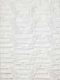 HAND KNOTTED 2X4 IVORY ARROW SHADE PATTERN  WOOL AREA RUG