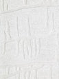 WHITE COLOUR HAND TUFTED WHTH CURL STRAIGHT PATTERN LINE 2X4 AREA RUG