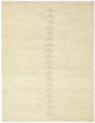 Neutral Beige Handwoven Wool Rug with Subtle Geometric Arrow Pattern – Minimalist Modern Area Carpet