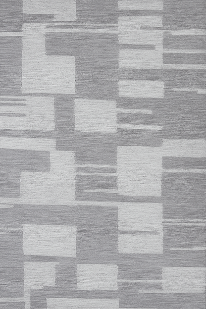 Modern Geometric Area Rug 5X8 Minimalist Grey And White Carpet For Living Room , Bedroom Or Office Decor