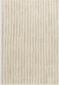 Textured Striped Beige Area Rug 5x8 – Modern Neutral Carpet for Living Room, Bedroom & Office Decor