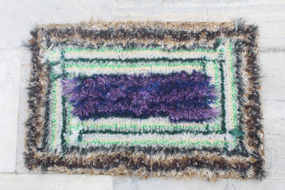 PURPLE AND GREEN MIX SHADE  DOORMATS