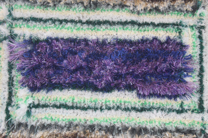 PURPLE AND GREEN MIX SHADE  DOORMATS