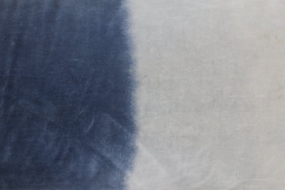 BLUE AND WHITE COLOR GRADIENT CUSHION COVER