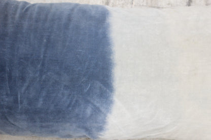BLUE AND WHITE COLOR GRADIENT CUSHION COVER