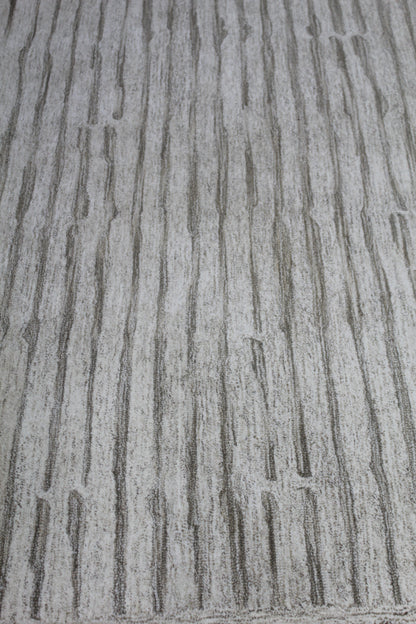 Textured Striped Beige Area Rug 5x8 – Modern Neutral Carpet for Living Room, Bedroom & Office Decor