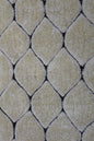 Modern Geometric Diamond Shag Rug – Soft Beige & Cream Accent Carpet for Living Room